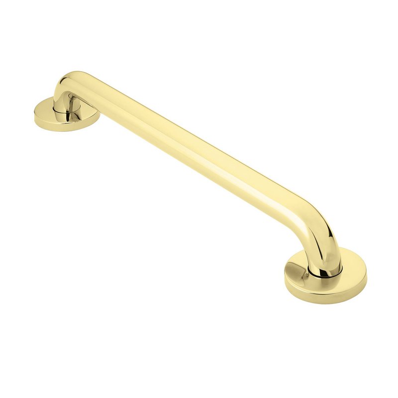 Home Care 18x1-1/4 Grab Bar in Polished Brass
