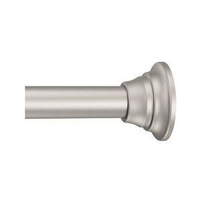 Tension Shower Rod 5' to 6' Brushed Nickel