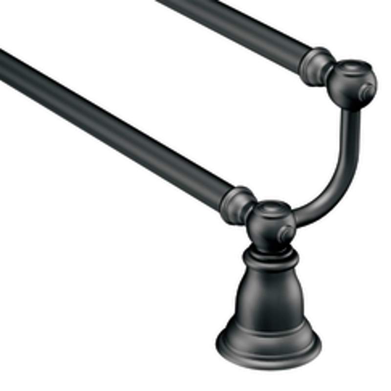 Kingsley 24" Double Towel Bar in Wrought Iron