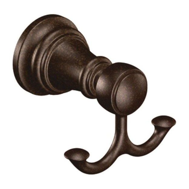 Weymouth Double Robe Hook in Oil Rubbed Bronze