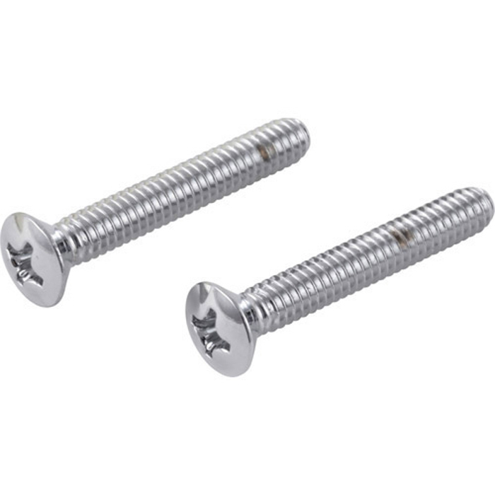 Overflow Plate Screws in Polished Chrome