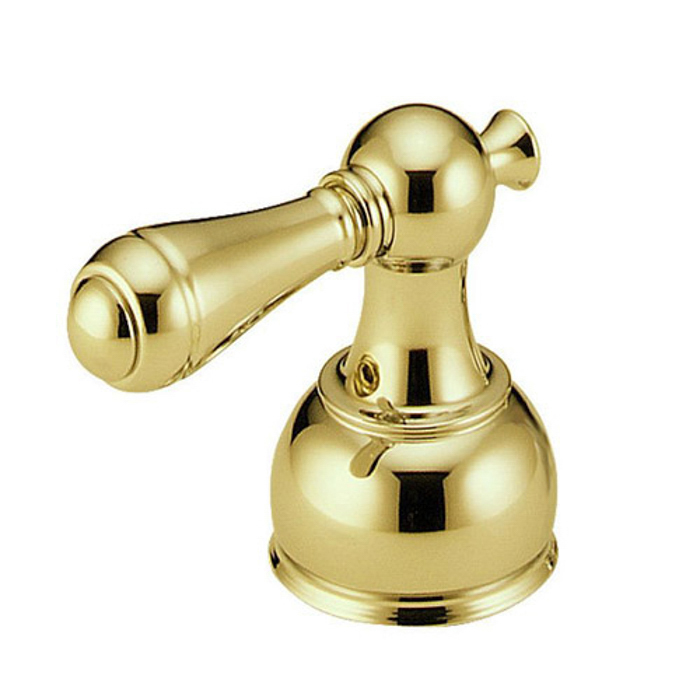 Traditional Lever Handle Set in Polished Brass (2 pc)