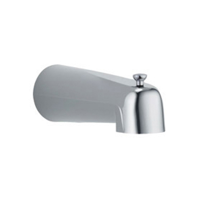 Tub Spout  w/Pull-Up Long Diverter in Chrome