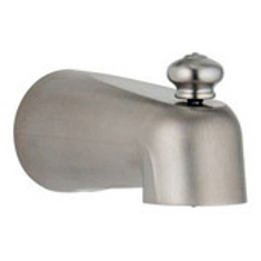 5-1/2" Tub Spout - Pull-Up Diverter in Stainless