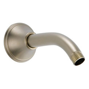 Brizo Essential 7" Classic Shower Arm & Flange in Brushed Nickel
