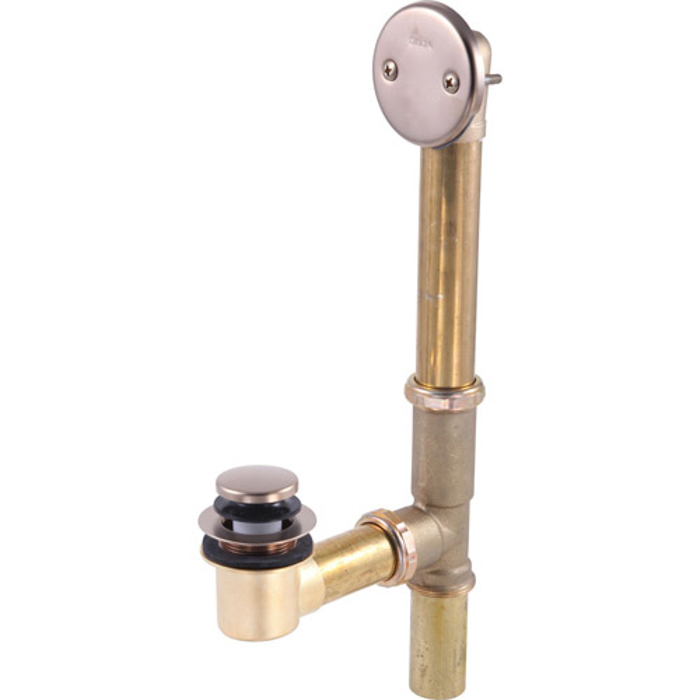 Tub Drain Assembly Kit w/Top Operated Drain, Champagne Bronze