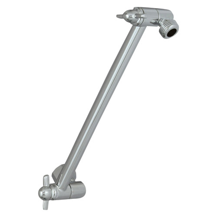 Universal Showering Wall Mount Adjustable Shower Arm In Chrome