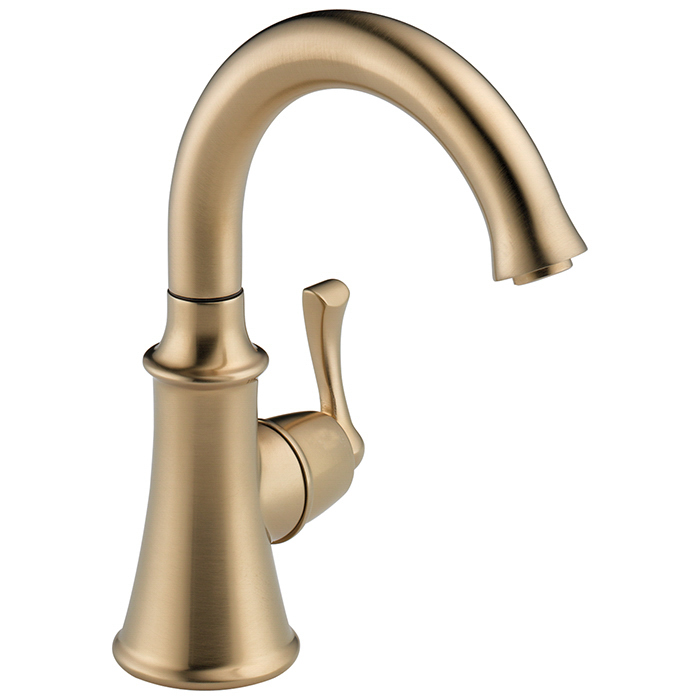 Traditional Single Handle Beverage Faucet Champagne Bronze