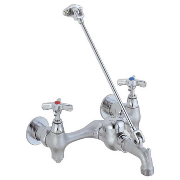 Teck Wall Mount Service Faucet In Rough Chrome