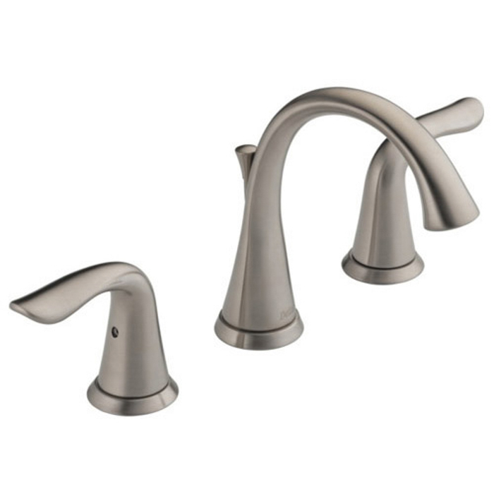 Lahara Widespread Lavatory Faucet in Stainless w/Drain