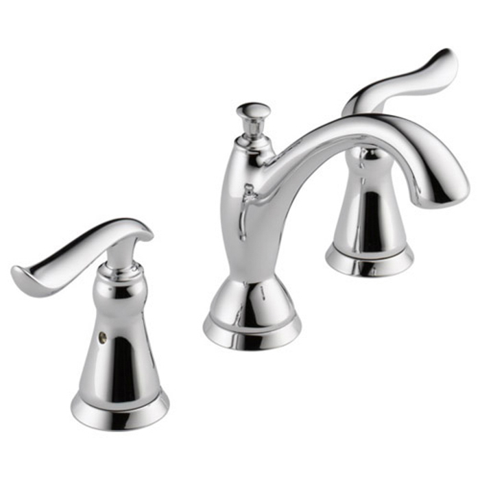 Linden Widespread Lavatory Faucet in Chrome w/Scroll Handles