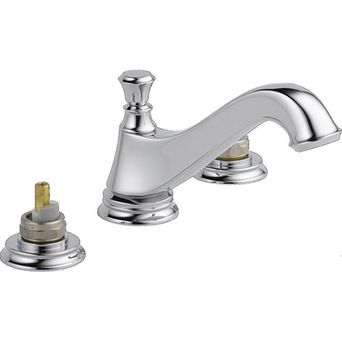 Cassidy Widespread Lavatory Faucet in Chrome, No Handles