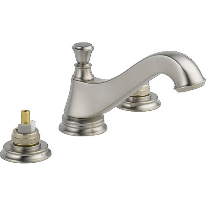 Cassidy Widespread Lavatory Faucet in Stainless, No Handles