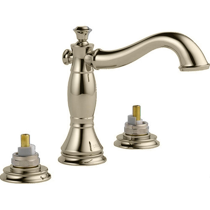 Cassidy Widespread Lav Fct in Polished Nickel, No Handles