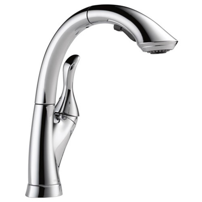Linden Single Handle Pull-Out Spray Kitchen Faucet Chrome
