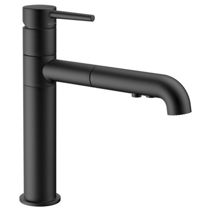 Trinsic Single Handle Pull-Out Spray Kitchen Faucet Matte Black