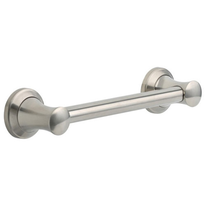 Transitional Decorative ADA 12" Oval Shaped Grab Bar Stainless