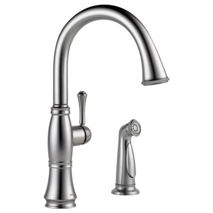 Cassidy Single Handle Kitchen Faucet w/Side Spray Arctic Stainless