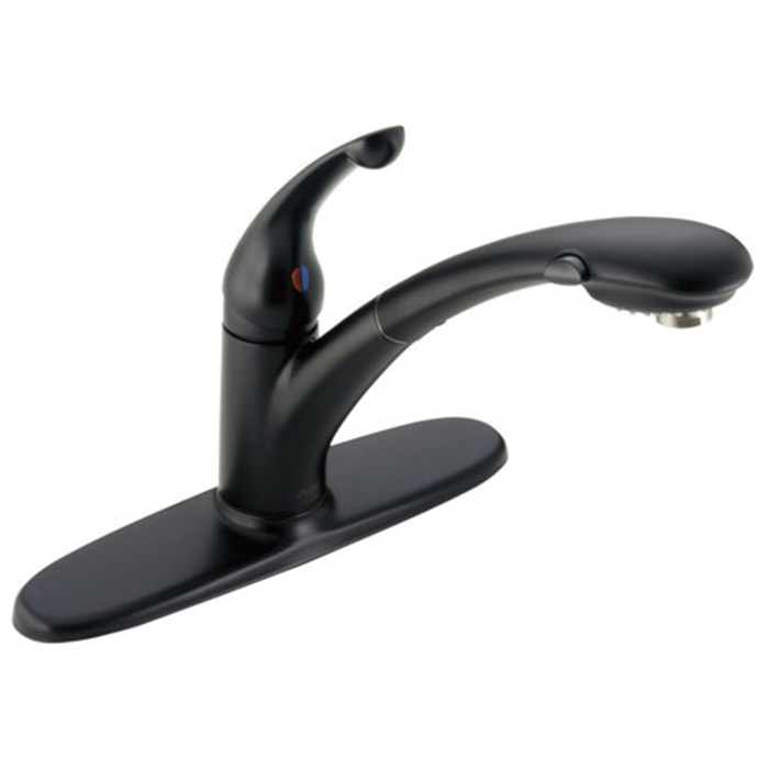 Signature Single Handle Pull-Out Spray Kitchen Faucet Matte Black