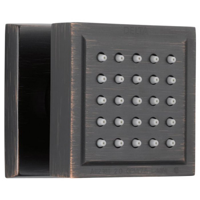 H2Okinetic Surface Mount Square Body Spray In Venetian Bronze