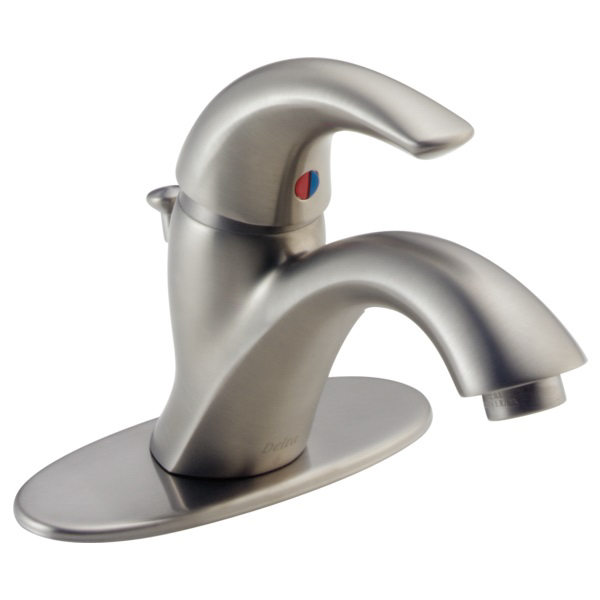 Classic Single Hole Lavatory Faucet in Stainless