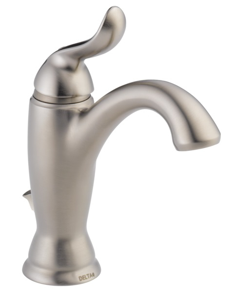 Linden Single Hole Lavatory Faucet in Stainless w/Pop-Up