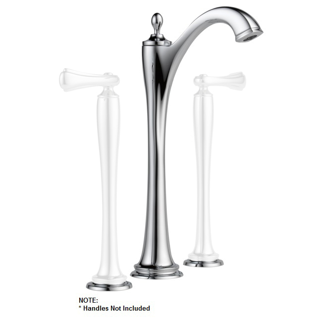 Brizo Charlotte Widespread Lavatory Vessel Faucet in Chrome