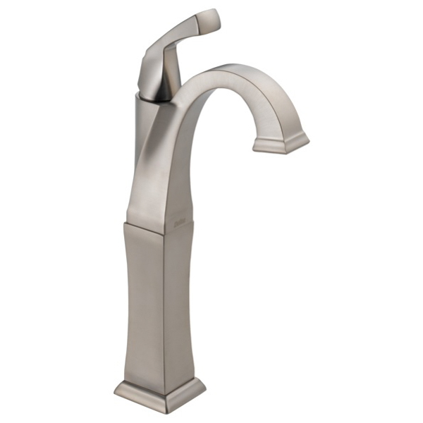 Dryden Single Hole Vessel Faucet in Stainless