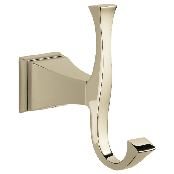 Dryden Double Robe Hook in Polished Nickel