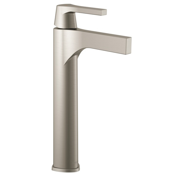 Zura 12-11/16" Single Hole Vessel Lav Faucet in Stainless