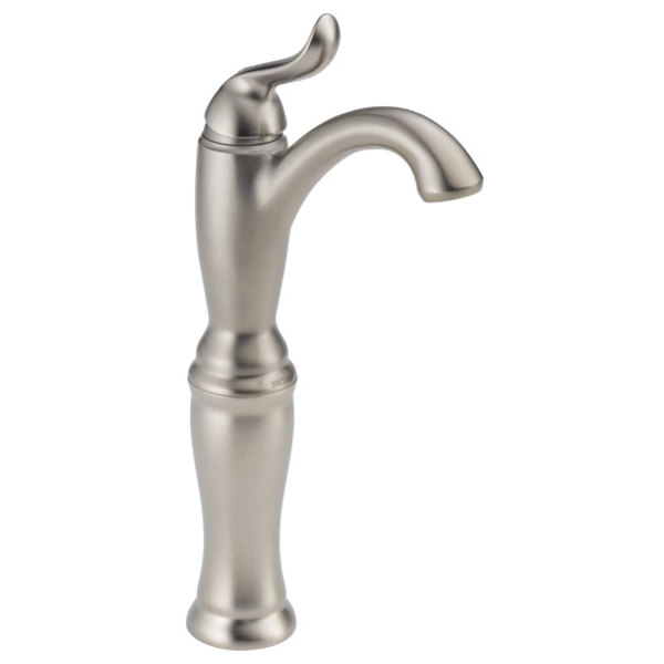 Linden Single Hole Vessel Lavatory Faucet in Stainless