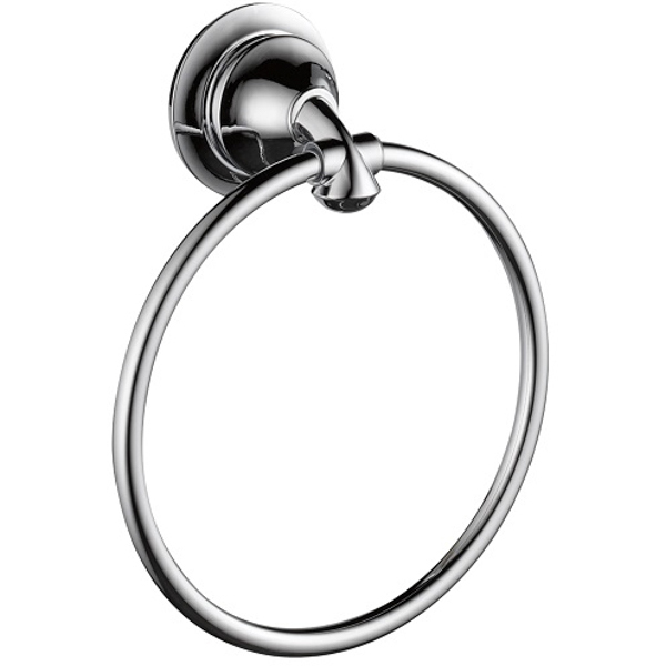 Linden Towel Ring in Chrome