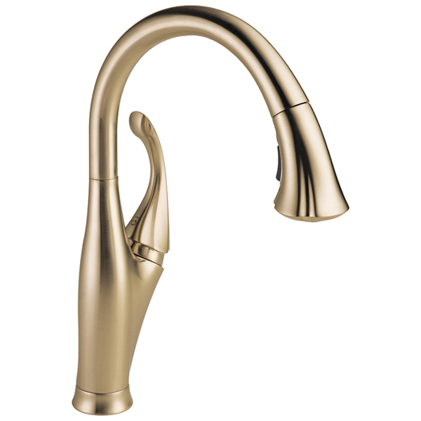 Addison Single Hole Pull-Down Kitchen Fct in Champagne Bronze