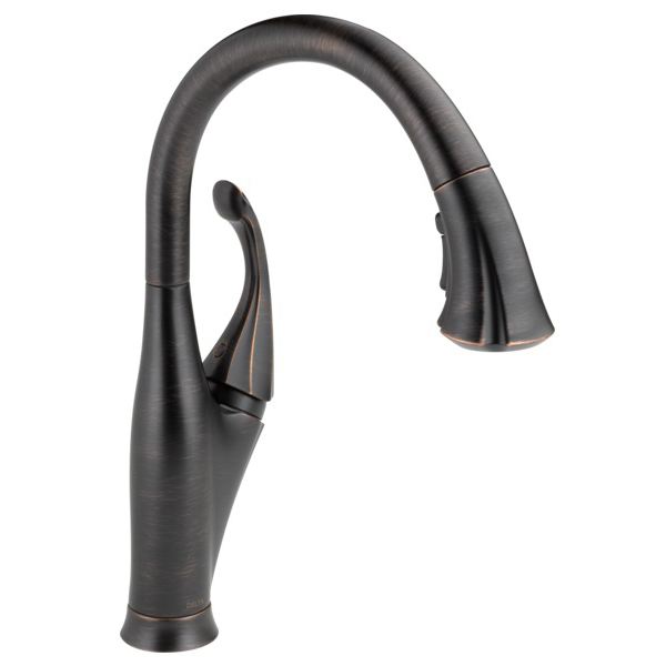 Addison Single Hole Pull-Down Spray Kitchen Faucet in Bronze