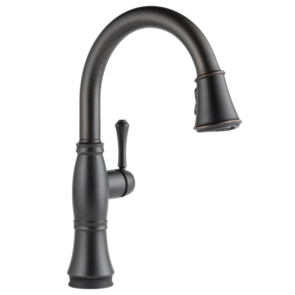 Cassidy Single Handle Pull-Down Spray Kitchen Faucet w/Touch2O Technology Venetian Bronze