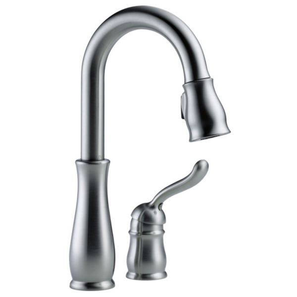 Leland Pull-Down Bar/Prep Faucet in Arctic Stainless