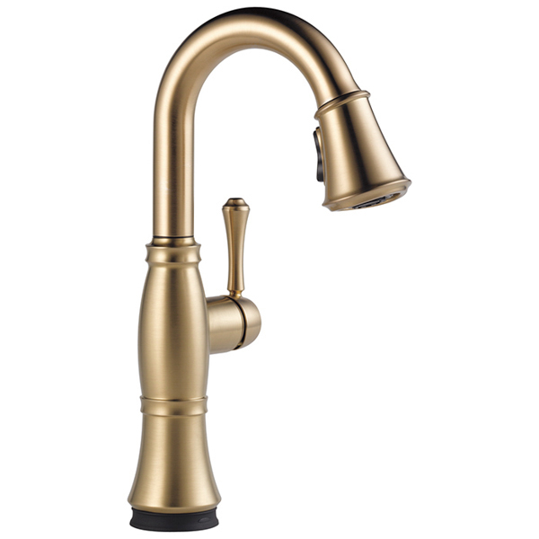 Cassidy Touch2O 1-Hndl Pull-Down Bar Faucet Champagne Bronze