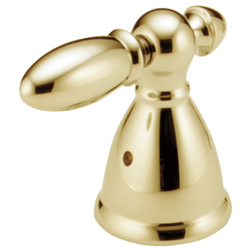Victorian Lever Handles in Polished Brass (2 pc) 