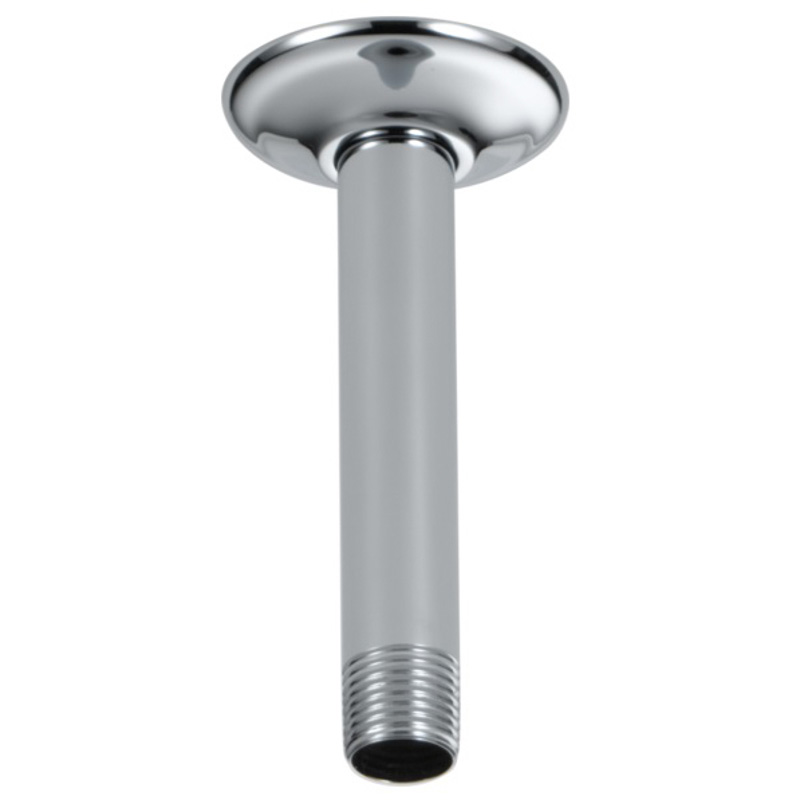 Universal Showering Ceiling Mount Shower Arm & Flange In Chrome
