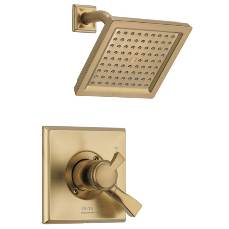 Dryden Shower Trim W/Single-Function Showerhead In Champagne Bronze