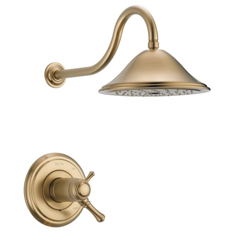 Cassidy Shower Trim W/Single-Function Showerhead In Champagne Bronze