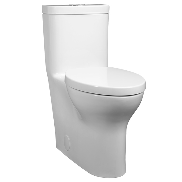 Lyndon 1-pc Elongated Dual Flush Toilet w/Seat White