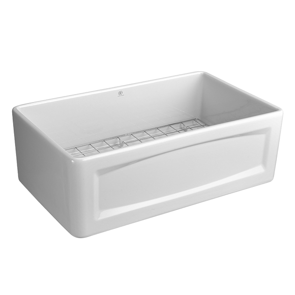 Hillside 30" Apron Front Kitchen Sink Kit in Canvas White