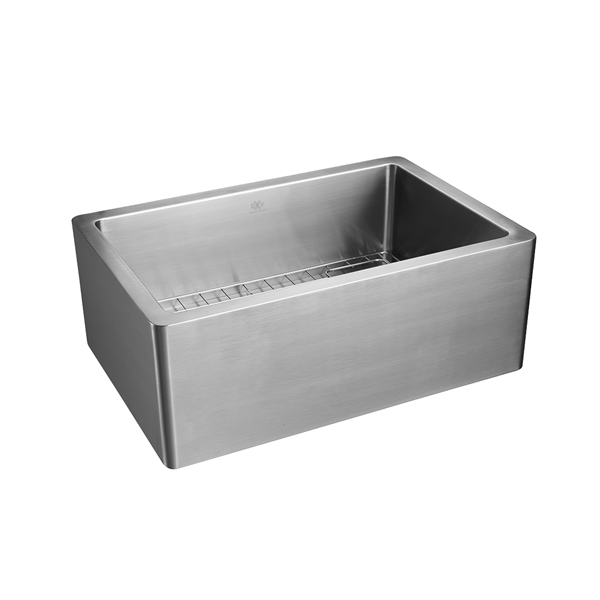 Hillside 30" Stainless Steel Apron Front Kitchen Sink Kit