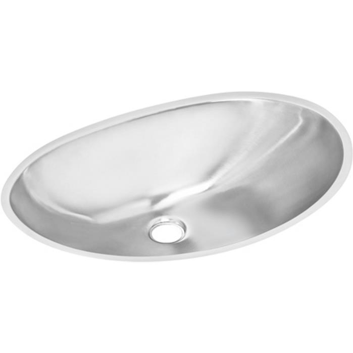 Asana 19-1/2x13-5/16x6-1/4" Stainless Steel Single Bowl Lavatory Sink
