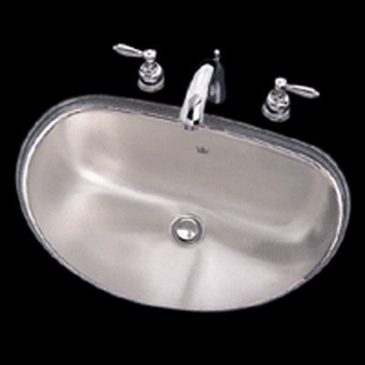 Kindred 21-5/16x13-15/16x6" Stainless Steel Single Bowl Lavatory Sink