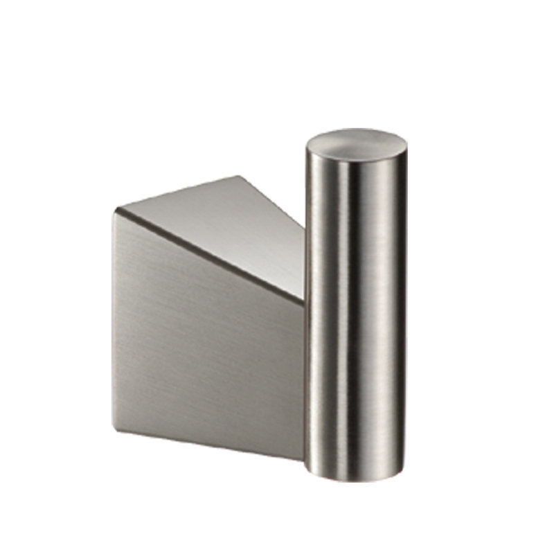 Bleu Single Robe Hook in Satin Nickel