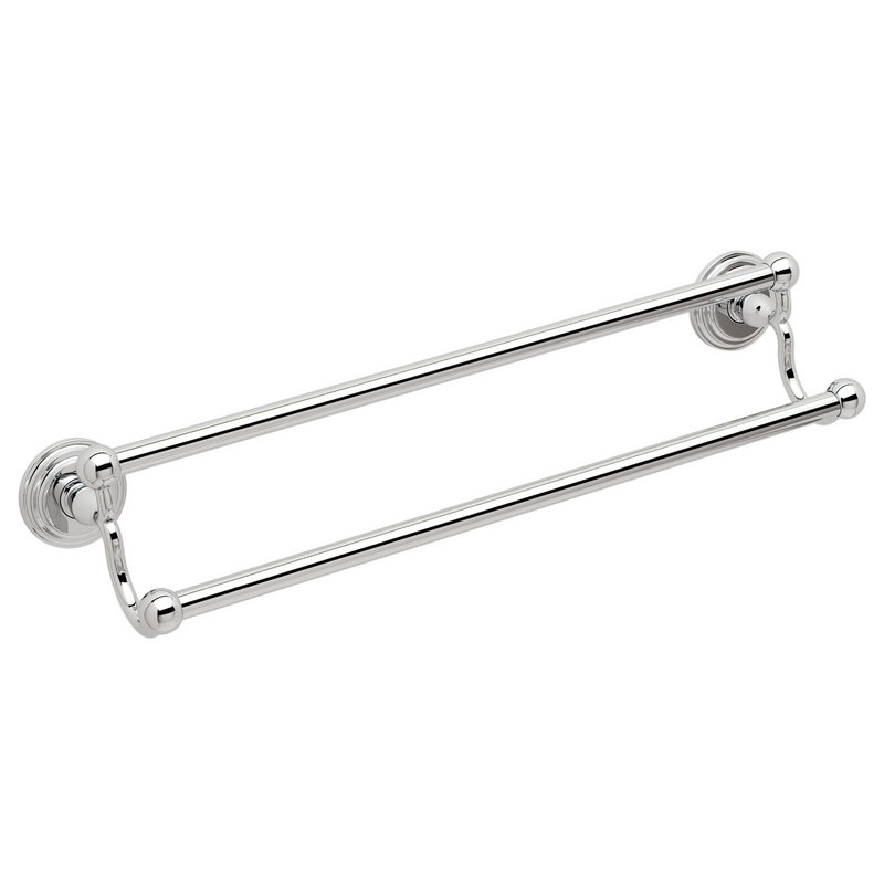 Chelsea 24" Double Towel Bar in Polished Brass