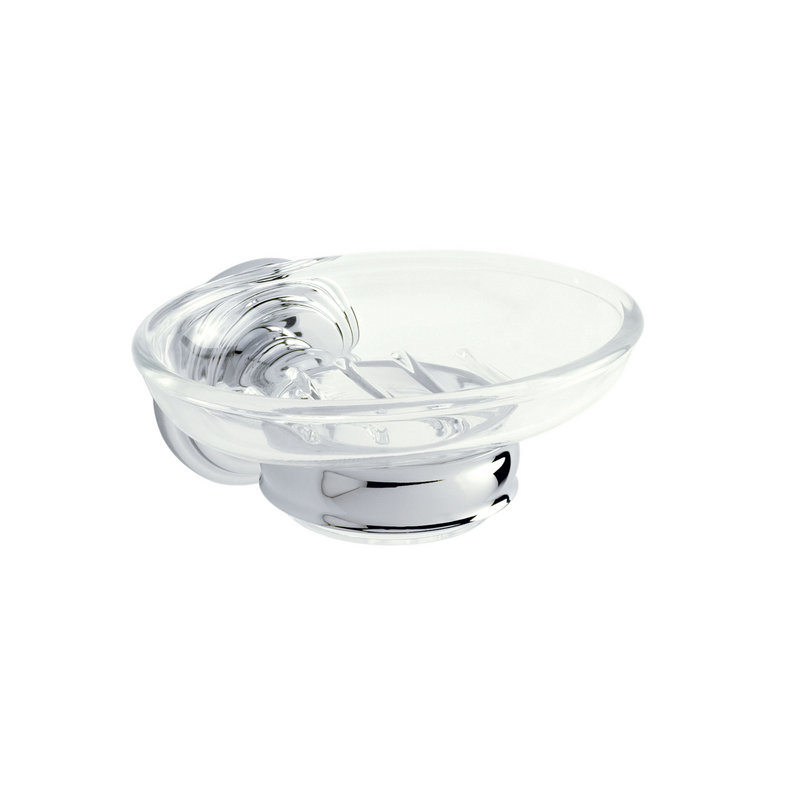 Chelsea Soap Dish w/Holder in Polished Chrome