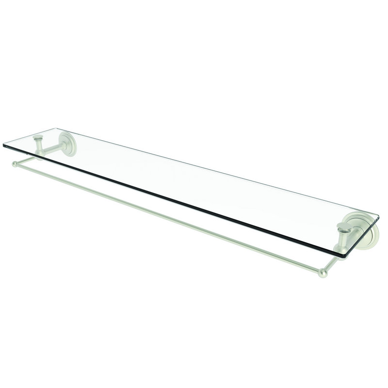 London Terrace 24" Gallery Rail Shelf in Satin Nickel